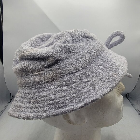Levis Terry Cloth Womens Gray Bucket Hat With Bow Home Relax Casual Home - Picture 4 of 9